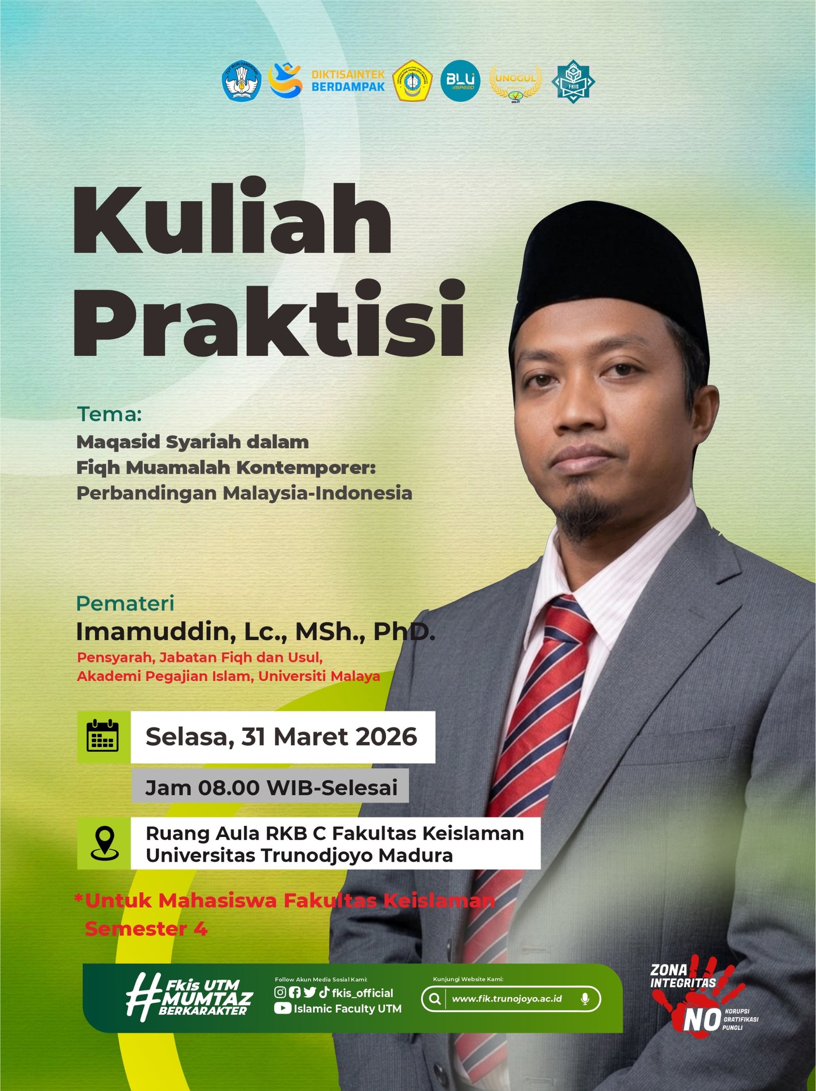 Adakan Kuliah Praktisi, Ekonomi Syariah Fakultas Keislaman Hadirkan Pakar International